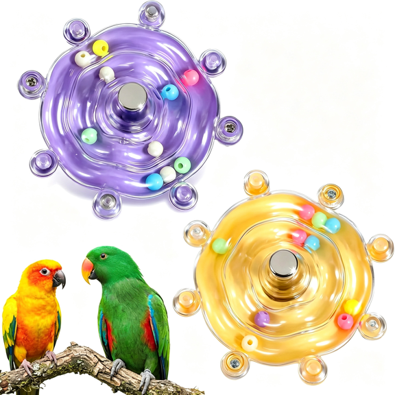 CYFW 2 Pcs Bird Toys for Parakeets Colorful Budgie Toys Interactive Bird Cage Parrot Cockatiel Toy for Parakeets Cockatiels Conures Cage Small Birds Chewing Exercise Entertainment