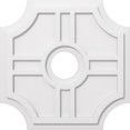 thumbnail image 1 of Ekena Millwork CMP28HS-06000 28 in. OD x 6 in. ID Square Haus Architectural Grade PVC Contemporary Ceiling Medallion, 1 of 1