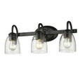 thumbnail image 3 of Golden Lighting Parrish 3-light Vanity in Matte Black, 3 of 7