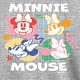 thumbnail image 3 of Disney - Minnie Mouse Multicolored Grid - Youth Long Sleeve Graphic T-Shirt, 3 of 5