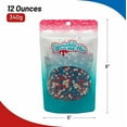thumbnail image 3 of Patriotic Red White & Blue Large Star Sprinkles (12 Oz.), 3 of 8