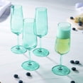 thumbnail image 2 of sheer-light-green-flute-set-of-4, 2 of 3