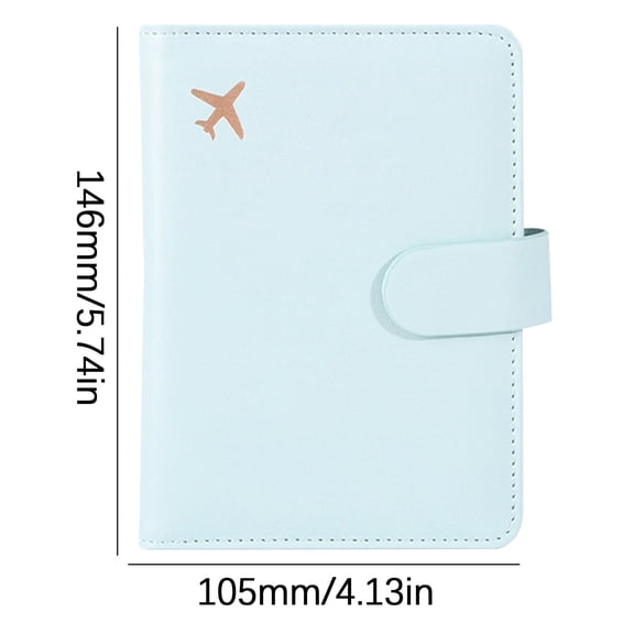 Leodye 1PCS Leather Passport Bag Multiple Card Slots Multifunctional Document Protector for Travel -4.13*5.74IN