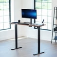 thumbnail image 3 of VIVO Dark Walnut 60 x 24 inch Universal Table Top for Sit to Stand Desk Frames, 3 of 8