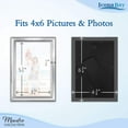 thumbnail image 2 of Icona Bay 4x6 Silver Tabletop Picture Frames, Modern Contemporary Style, 12 Pack, Maestro Collection (US Company), 2 of 7