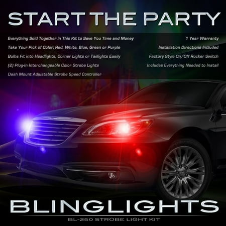 Strobe Head Adapter - New Lancia Flavia Strobe Light Kit for Head and Tail Lamps Multi-Color