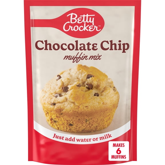 Betty Crocker Chocolate Chip Muffin Mix, Easy Baking Mix, 6.5 oz.