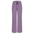 thumbnail image 5 of RXIRUCGD Pantalon Décontracté à Rayures pour Femmes, Jambes Larges, Taille Haute, Violet, Taille : S, 5 of 5