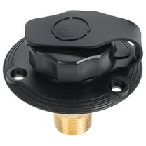 FONWILYO Rv Water Fill Inlet with Check Valve 1 Set Black Abs Brass for Boat and Rv Fresh Water System