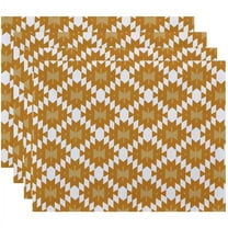 Simply Daisy 18" x 14" Jodhpur Kilim Geometric Print Placemat