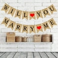 thumbnail image 2 of Banner WILL YOU MARRY ME Letters Hanging Flag Bunting Banners for Wedding Party Decorations, 2 of 6