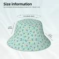 thumbnail image 4 of Daiia Sea Turtle Pattern Bucket Hat - Trendy Cotton Sun Hat for Beach, Golf, Fishing - Fun Outdoor Vacation Boonie for Men and Women, 4 of 9