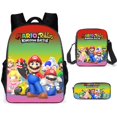 thumbnail image 1 of (Varios Estilos Disponibles) 3d Nuevo Estilo Mario Bolsa De Hombro Estuche De Lápices Escuela Primaria Estudiantes Super Impreso Comida, 1 of 4