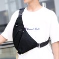 thumbnail image 4 of Bolso bandolera con correa, bolso impermeable de viaje a la moda para hombre y mujer, bolso informal para el pecho, 4 of 5