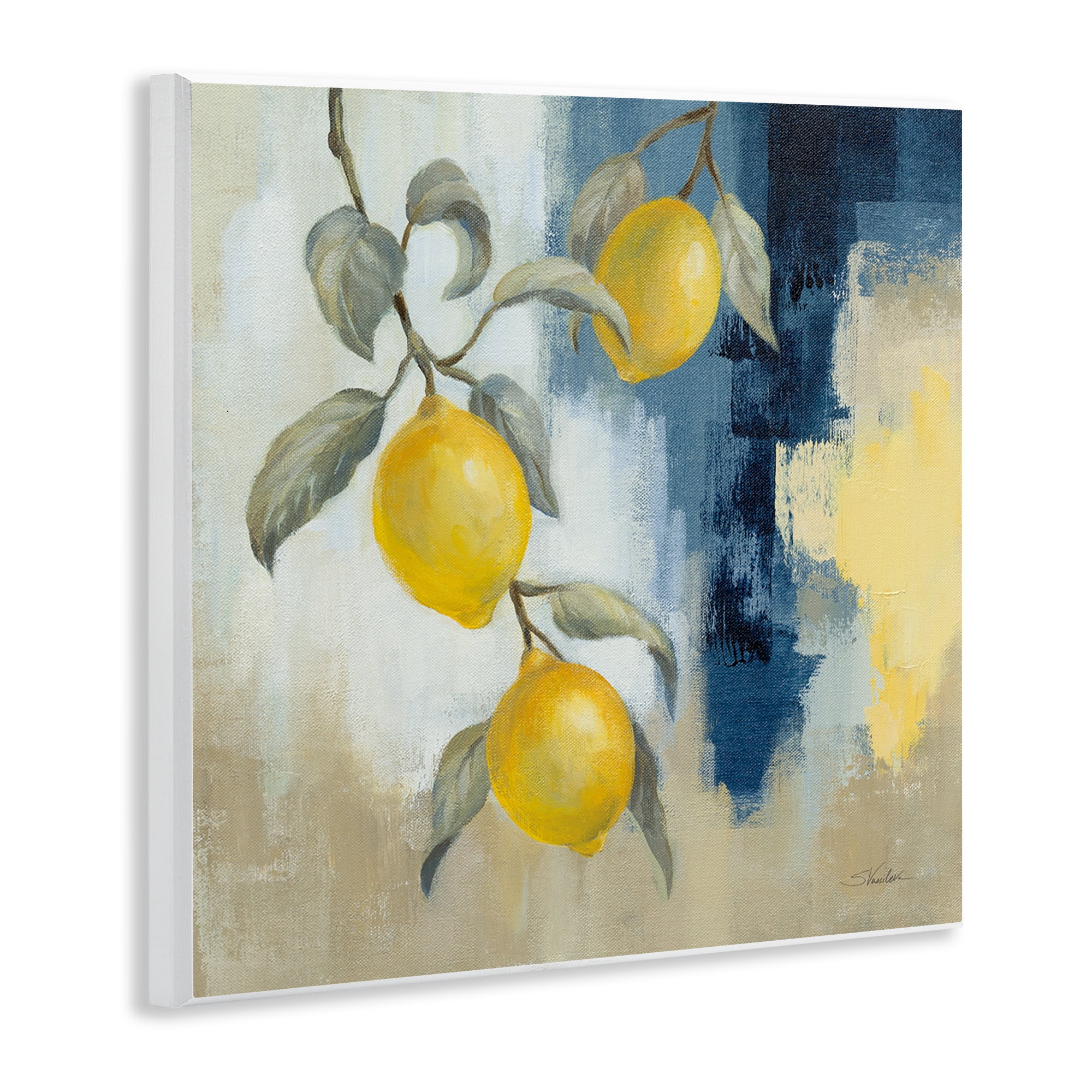 Stupell Industries Lemons From South Food & Beverage Painting Unframed Art Print Wall Art, 12 x 12
