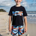 thumbnail image 2 of Taybagh Teen Swimsuits with Game Printing Graphic Color Block Swim Trunks Swimsuit for Boys Bathing Suit, 2 of 6