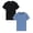 Black 1PCS & Blue 1PCS, variant on Men's Lightweight Athletic T-Shirts Quick Drying Workout Gym Tops Short Sleeve Running Tee Shirt Performance Activewear