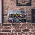 thumbnail image 4 of Pintura Hierro para El A La Intemperie Retro Chic Letrero Liga Justicia Dibujo Pared, 4 of 9