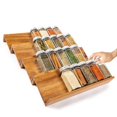 thumbnail image 1 of Kitchen Spice Drawer Organizer made with Acacia Wood, Space Saving 4 Tier Spice Drawer Inserts, 1 of 5