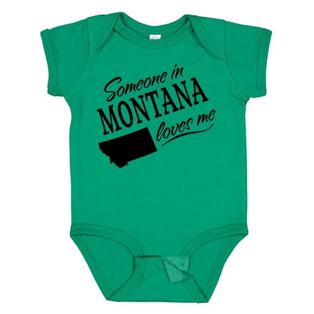 

Inktastic Someone in Montana Loves Me Gift Baby Boy or Baby Girl Bodysuit