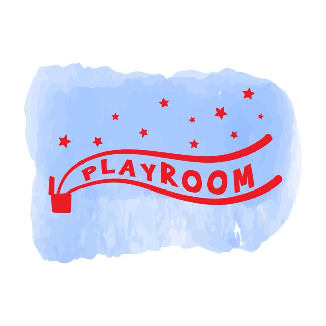 Children Playroom Happiness Sign Wall Decal Decoration Beautiful Open Treasure Box Stars Playroom Magic Lasts Years and Easily Removable - Size: 30 In(W) x 18 In(H)