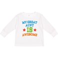 thumbnail image 3 of Inktastic My Great Aunt is Awesome Boys or Girls Long Sleeve Toddler T-Shirt, 3 of 5