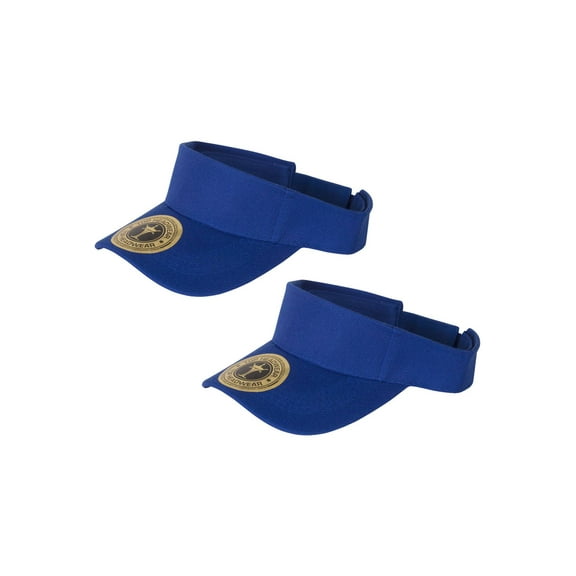 Top Headwear 2 Pack Youth Size Sun Visor - Royal