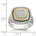 thumbnail image 4 of Shey Couture  Sterling Silver with 14K Accent Antiqued Diamond Ring, 4 of 7
