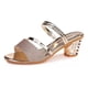 thumbnail image 1 of Sandalias Mujer Tacones Dorados Calzado Mujer Plataforma, 1 of 8