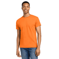 thumbnail image 5 of Gildan Men's Hi-Vis Workwear Tee, Short Sleeve, Safety Orange/Green/Pink, Cotton/Poly, 9-Pack, 2XL, 5 of 7
