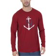 thumbnail image 2 of Nautica Space-Dye Pajama Sleep Camiseta para Hombre, Rojo, X-Large Nautica Camiseta de manga corta, 2 of 2