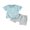 Blue, variant on Bagilaanoe 2pcs Toddler Baby Boy Short Pants Set Letter Print Short Sleeve T-Shirt Tops Shorts 6M 12M 18M 24M 3T Kids Casual Summer Outfits