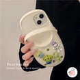 thumbnail image 4 of Creative DIY Crocs Slipper Cartoon Strawberry Bear Funda Para Teléfono iPhone 14 13 12 Pro Max 11 14Pro Silicona A Prueba De Golpes Cubierta Trasera Suave Resistente Los Protectora, 4 of 4