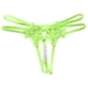 thumbnail image 1 of Gibobby Paquete de Tanga para dama Tanga de encaje floral para mujer Bragas Cintura No Show Bow T Back Ropa interior ajustable para mujer(Verde,Talla única), 1 of 3
