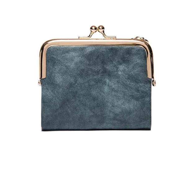 Yhmxh Organizadores y almacenamiento Mini billetera con clip para mujer, estilo retro, multifuncional, plegable, con clip para dinero y tarjetas Almacenamiento de ducha Almacenamiento de juguetes