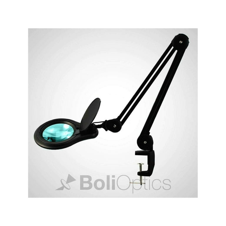 ESD SMD LED Magnifying Lamp with Clamp, 3 Diopter, 5 in. Lens + Flip Cover