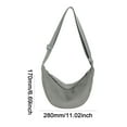thumbnail image 2 of Yucurem Dumpling Bag Crossbody Bag Adjustable Strap Corduroy Shopping Bag (Grey) Fashion shoulder bag (Grey), 2 of 10