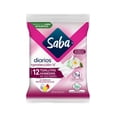 thumbnail image 1 of Toallitas húmedas Saba Diarios protección-v extracto de salvia y té blanco 12 pzas, 1 of 5