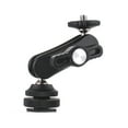 thumbnail image 2 of Mini Cool Ballhead Multi-Function Double Ball Dead Adapter with Cold Shoe Mount & 1/4 Inch Screw for DSLR Camera Camcorder    LED Light Microphone, 2 of 7