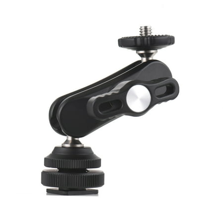 Image of Anself Cool Ballhead Multi-Function Adapter with Cold Shoe Mount & 1/4 Inch Screw for DSLR Camera Camcorder LED Light Microphone