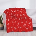 thumbnail image 3 of Uemuo Christmas Printed Throw Blanket for Couch, Fluffy Fuzzy Blankets for Bed, Sofa, Cozy Flannel Faux Fur Blanket-50"x40", 3 of 6