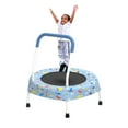 thumbnail image 2 of 27.5inch Mini Toddler Trampoline for Kids Ages 1-6 Indoor Outdoor Folding Small Rebounder Trampoline with Foam Handle Safety Padded Cover Fun for Kids, 2 of 8