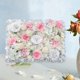thumbnail image 4 of Paneles de flores artificiales de seda para decoración de bodas y fotografía. G-Blanco Rosa, 4 of 7
