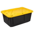 thumbnail image 6 of Office Depot® Brand by Greenmade® Professional Storage Totes, 23-Gallon, Black/Yellow, Pack Of 4 Totes, 6 of 9