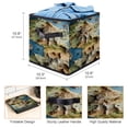 thumbnail image 3 of Map section Foldable Storage Bins with Handle, 10.8"x10.5"x10.6", Large Capacity, Storage Baskets, Storage Basket, Storage Cubes, 3 of 6