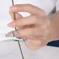 thumbnail image 3 of Nail Cover Rings Rhinestone - 4PCS Elegant Fingernail Rings Finger Decorations, 3 of 10