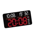 thumbnail image 1 of Elodie Alarm Clock Modern Temperature Detect Desk Clock for Living Room Hall Beside red light, 1 of 8