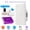 121-WHITE-01, variant on Smart WiFi Wall Touch Light Switch, Supports Wireless Connection, Requires Neutral Wire, US Standard. Compatible with Tuya, Alexa and Google Home, Voice Control & Countdown Timer Function.