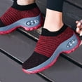 thumbnail image 4 of CHICVOMEY Women Walking Sneakers Breathable Lightweight Slip On Shoes Air Cushion Running Comfort Non-Slip Arch Support Sneakers for Women, 4 of 7