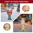 thumbnail image 6 of DEORAB 29IN Tall Outdoor Light-up Nutcracker Soldier Christmas Decoration Indoor Lighted Yard Lawn Garden Holiday Soldiers Xmas decor ,35LED Lights, 6 of 6